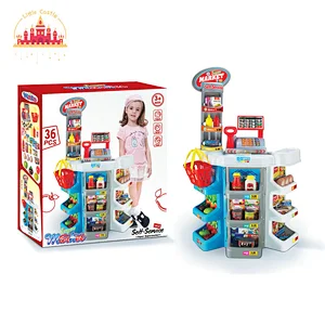New Arrival Pretend Role Play Plastic Supermarket Set Toy For Kids SL10D651