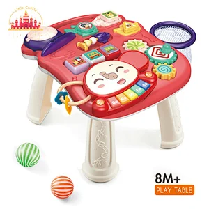 4 In 1 Educational Play Table Push Scooter Plastic Activity Walker For Baby SL16E011