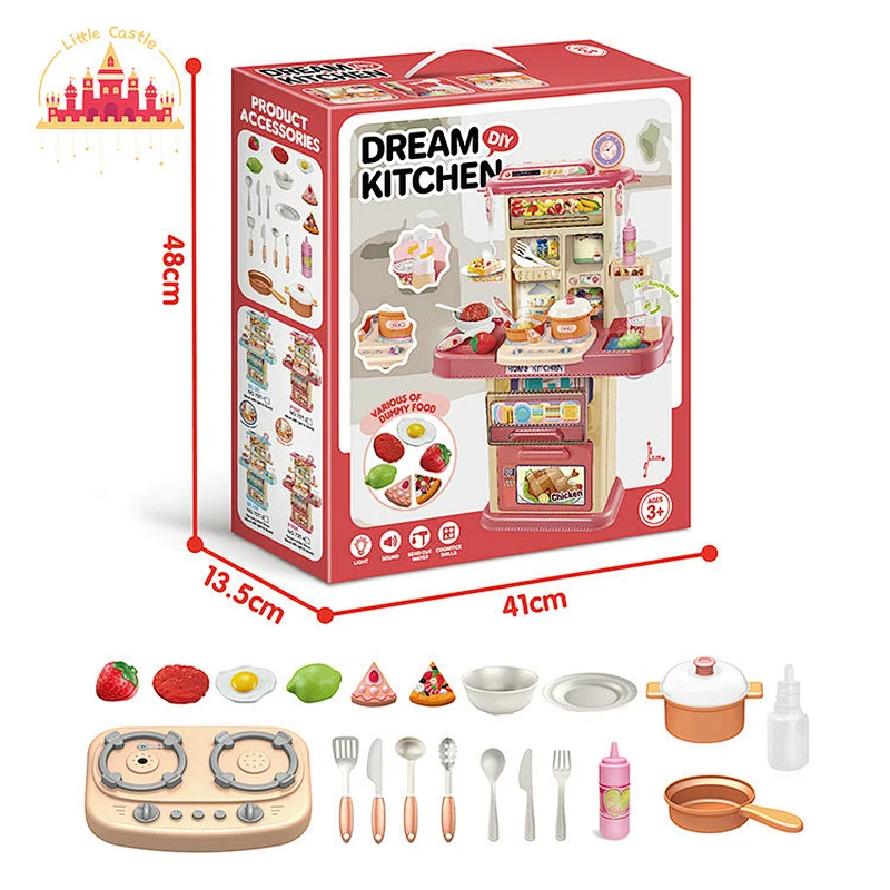Wholesale Kids Cooking Game Plastic Spraying Kitchen Toy With Sound Light SL10C116