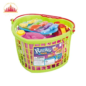 Hot Selling Tableware Basket Plastic 26 Pcs Kitchen Set Toy For Kids SL10D622
