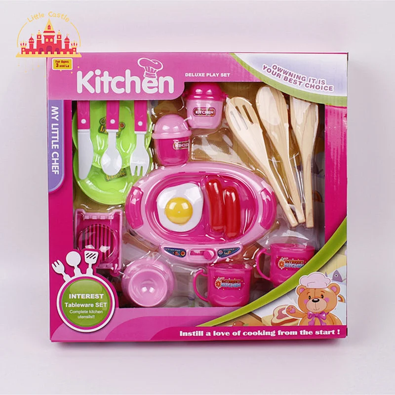 Factory Direct Cooking Pretend Play Plastic Kitchenware Set Toy For Kids SL10D704