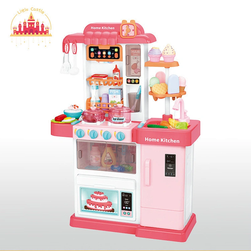 Popular Kids Pretend Play Electric Plastic Kitchen Toy With Light Music SL10C046