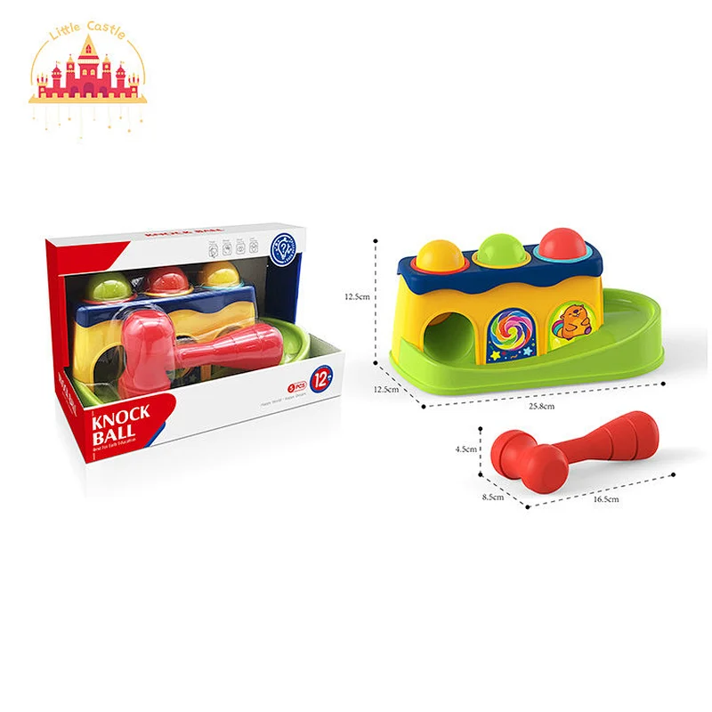 Customize Educational Punding Game Colorful Plastic Knock Ball Toy For Kids SL21B011