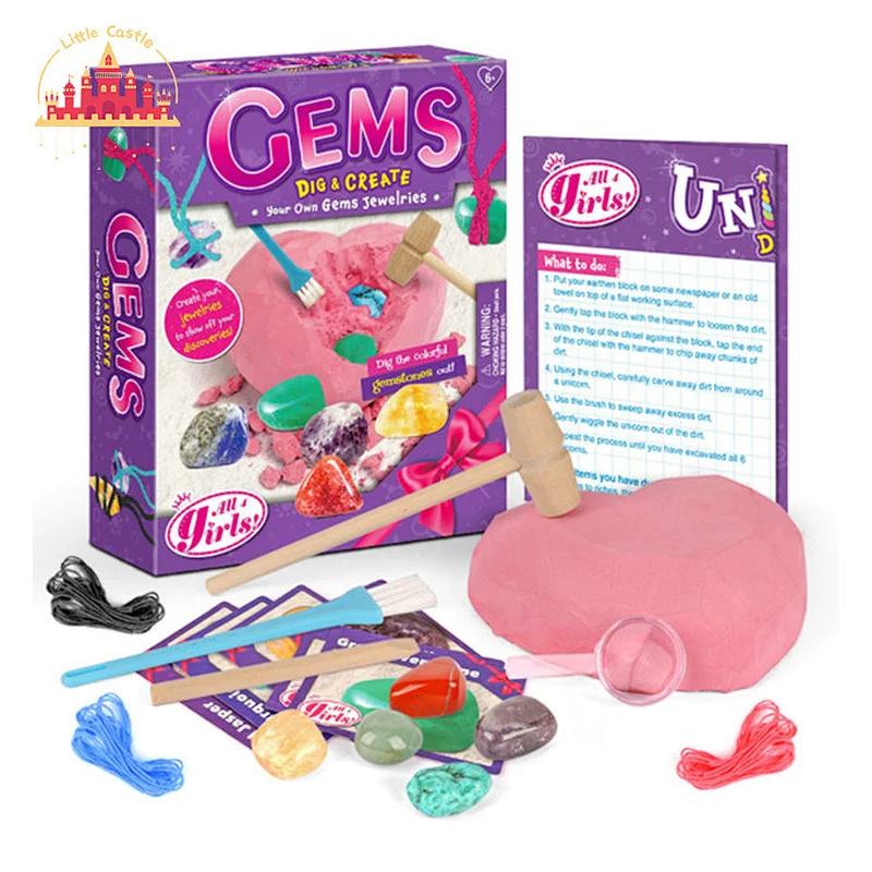 Wholesale DIY Mermaid Model Excavation Kit Science Physics Dig Toy For Kids SL17A107