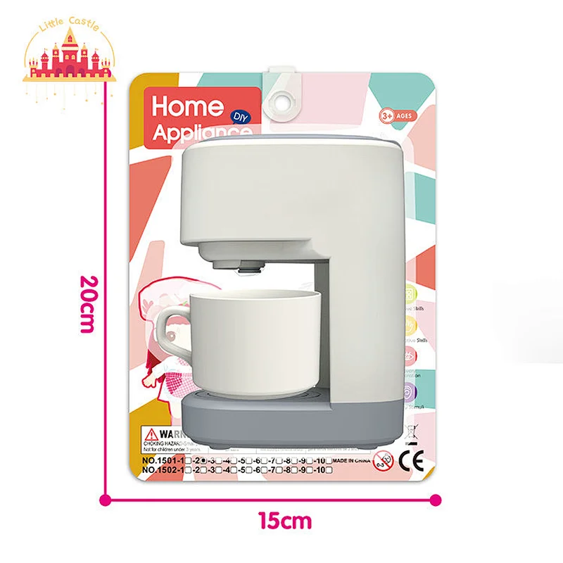 High Quality Cooking Play House Electric Plastic Coffee Machine Toy For Kids SL10D865