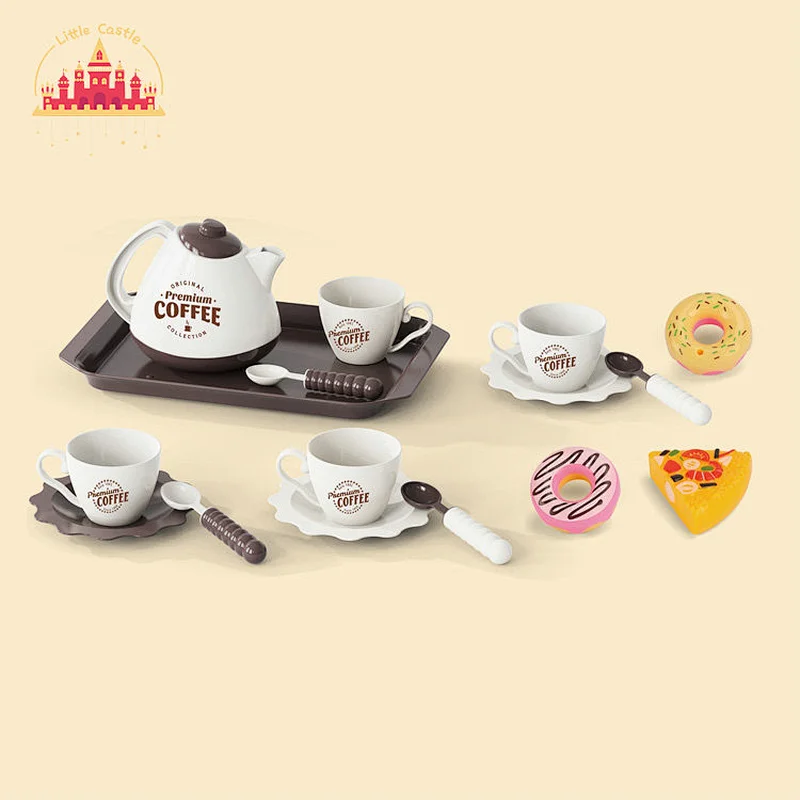 New Arrival Afternoon Tea Pretend Play Plastic Coffee Set Toys For Kids SL10D380