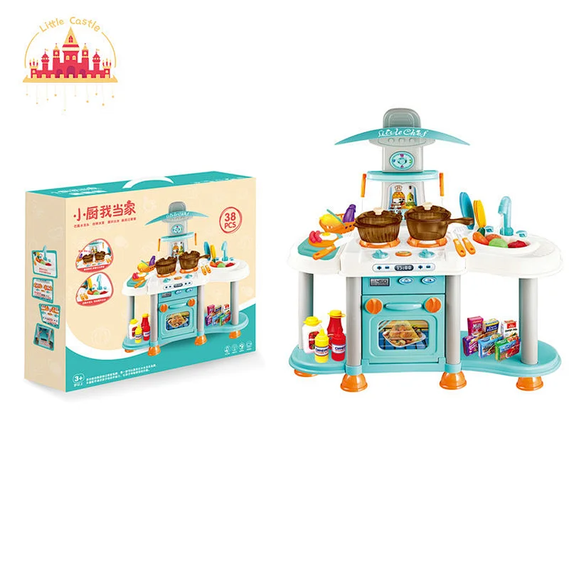 Popular Kitchen Set Toy Simluation Mini Plastic Cooking Table For Kids SL10C036