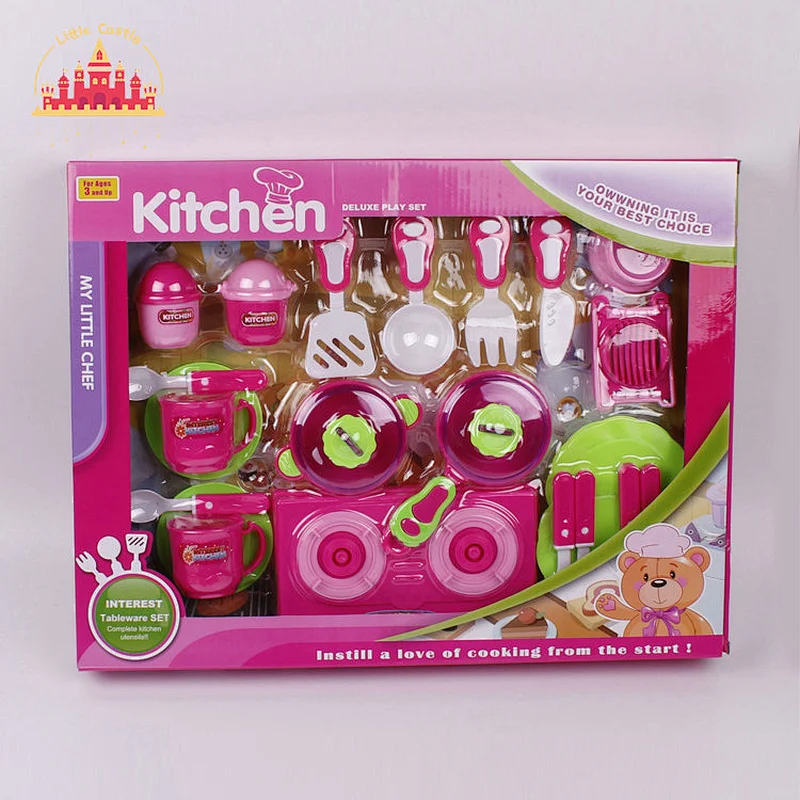 Factory Direct Cooking Pretend Play Plastic Kitchenware Set Toy For Kids SL10D704