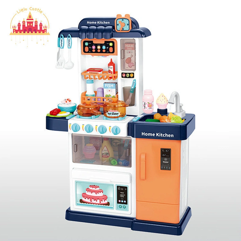 High Quality Kids Kitchen Set Toy Plastic Cooking Table With Light Music SL10C040