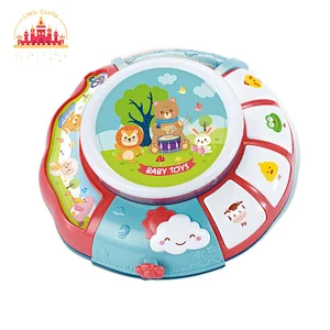 Funny Kids Catoon Musical Instrument Plastic Electric Drum Toy Wiyh Light SL07B010