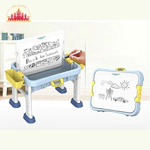 Kids Multifunctional Study Table Plastic Building Block Table With Chair SL13A505