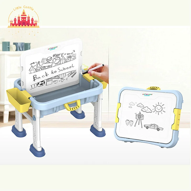Kids Multifunctional Study Table Plastic Building Block Table With Chair SL13A505