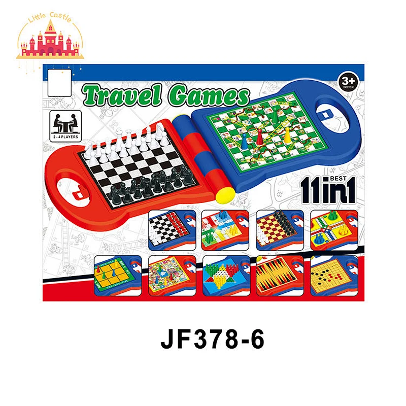 Family Interactive Table Board Game 7 In 1 Plastic Chess Game Set For Kids SL11A109