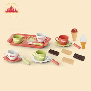 Customize Pretend Play Kitchen Accessories Plastic Tea Set Toys For Kids SL10D382