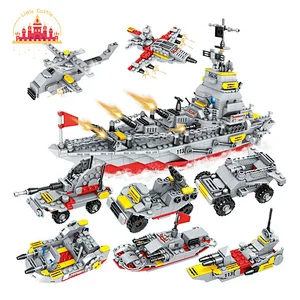 Hot Selling DIY Battleship Model Plastic Cruiser Building Blocks Set For Kids SL13A504