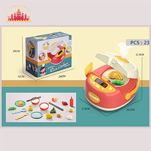 Hot Selling Kids 23 Pcs Spray Electric Plastic Rice Cooker Toy With Music SL10D811