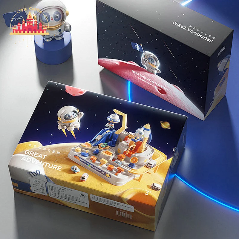 Funny Space Adventure Game Splicing Track Set Plastic Rail Cars Toy For Kids SL04B027