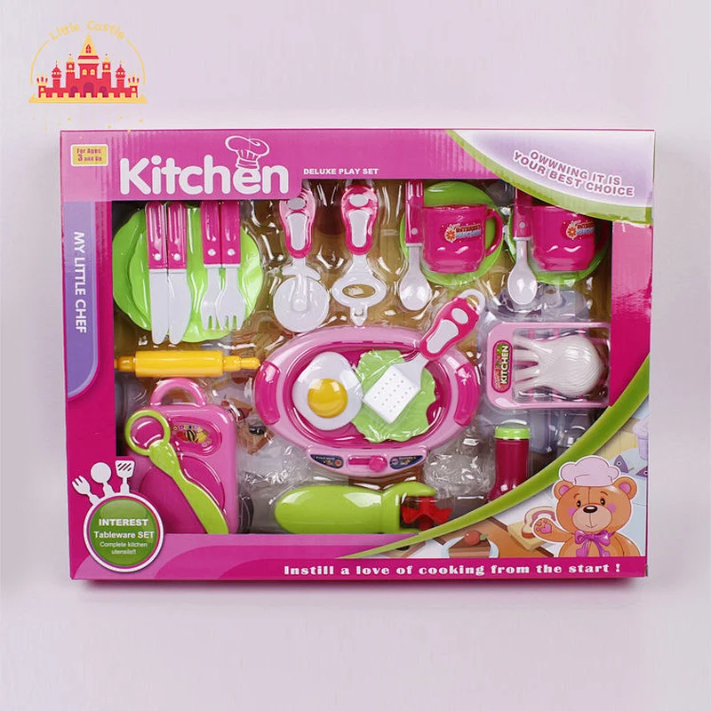 Factory Direct Cooking Pretend Play Plastic Kitchenware Set Toy For Kids SL10D704