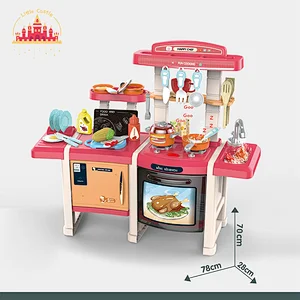 Customize Kitchen Pretend Play 45 Pcs Plastic Cooking Set Toys For Kids SL10C193