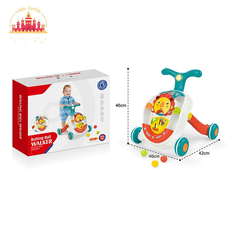 Multifunctional Baby Stroller Plastic Musical Push Walker With Activity Toys SL16E037