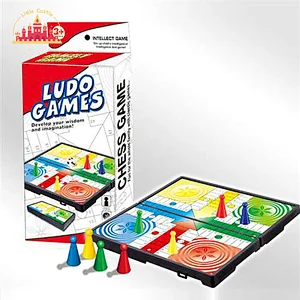 Popular Classic Ludo Game Foldable Plastic Flying Chess Board For Kids SL11A074