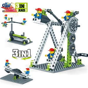 Popular Model Building Blocks Set Plastic DIY Fighter Aircraft Toy For Kids SL13A507