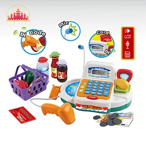 Supermarket Pretend Play Electronic Plastic Cash Register Toy Set For Kids SL10E041