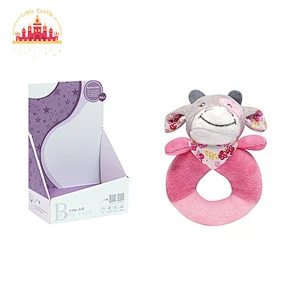 Hot Selling Soft Plush Stuffed Handbell Soothing Cow BIBI Stick For Baby SL21E042