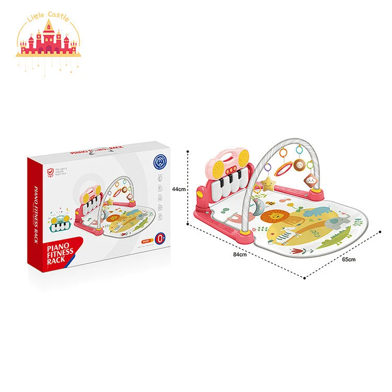 High Quality Baby Fitness Rack Pedal Piano Soft Musical Play Mat With Fench SL08K074