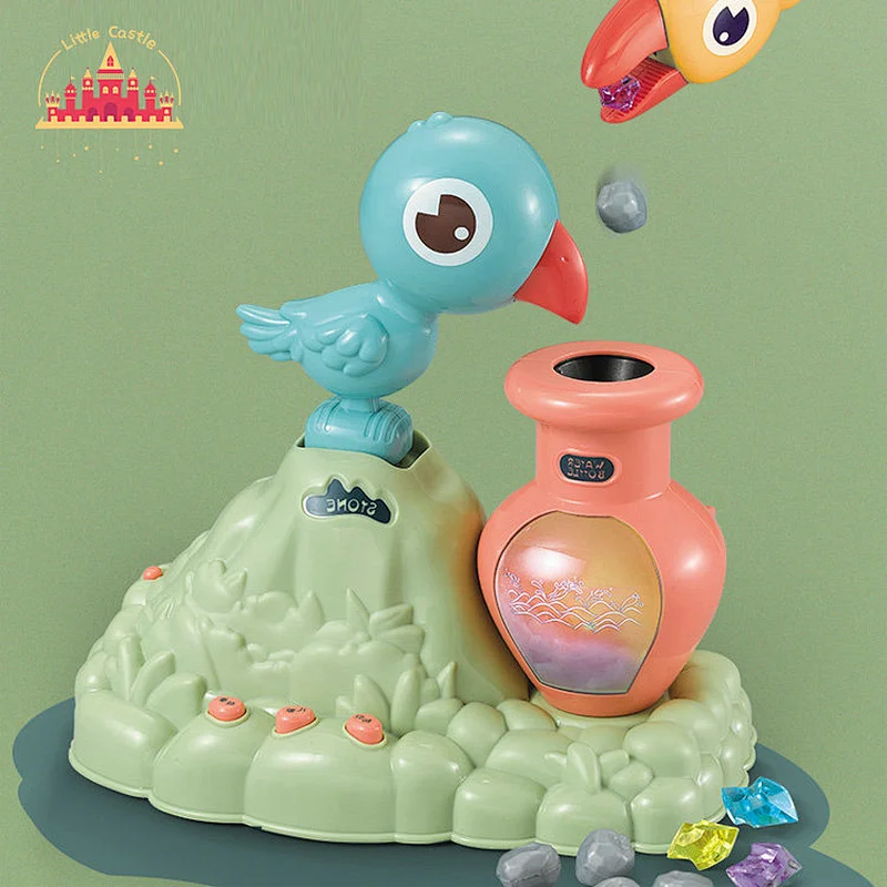 Kids Educational Plastic Electric Crow Drinking Water Toy With Lights Music SL01A008