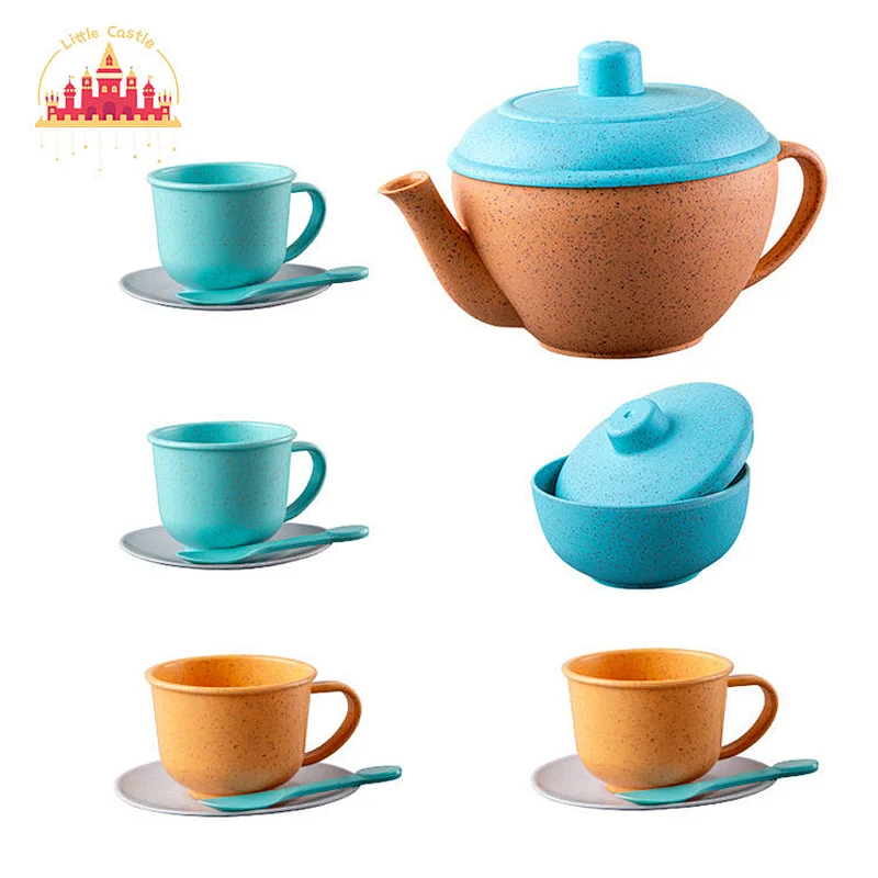 Kitchen Pretend Play Eco-friendly Simulation 14 Pcs Kettle Set Toy For Kids SL10D778
