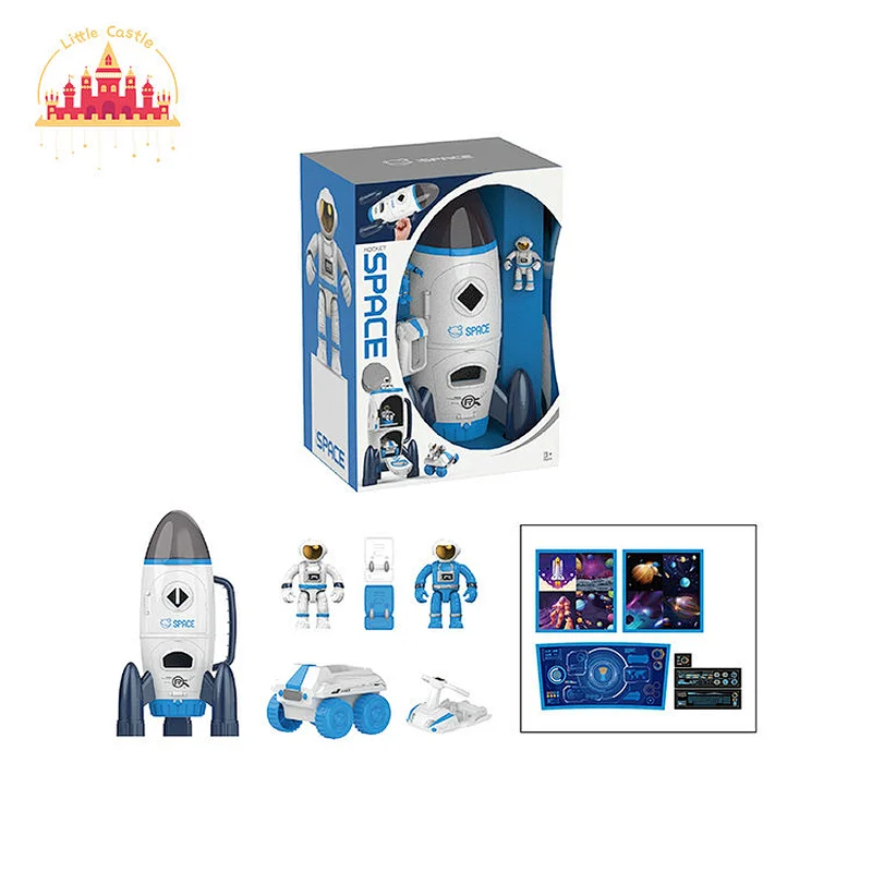 New Arrival Educational Simulation Plastic Space Rocket Set Toy For Kids SL04A328