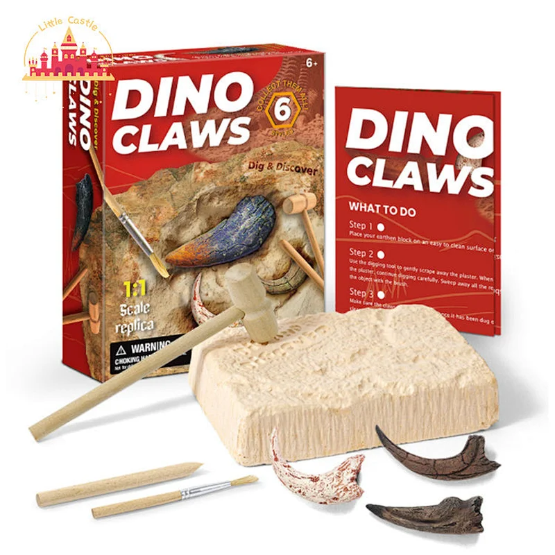 Archaeological Excavation Kit Kids Diy Dinosaur Tooth Digging Mining Toy SL17A088