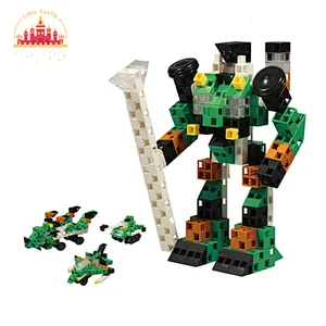 Science Electric Toy DIY Plastic Programme Robot Building Block Set For Kids SL13A499