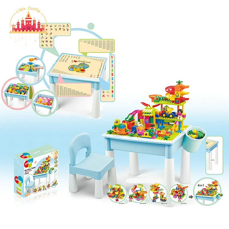 114 Pcs Building Brick Set Educational Assembly Plastic Block Train Toy For Kids SL13A515