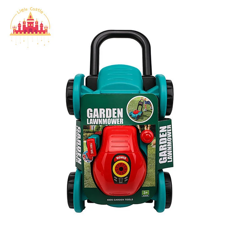 Hot Sale Pretend Play Garden Tool Simulation Plastic Lawn Mower Toy For Kids SL10D918