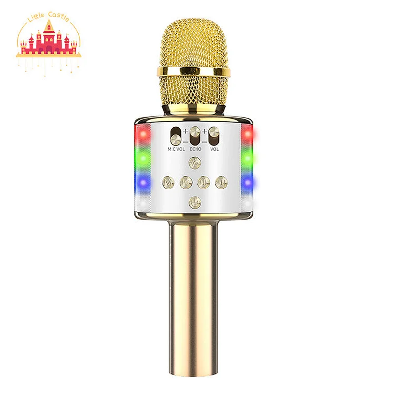 Karaoke Handheld Mic Speaker Bluetooth Wireless Microphone With LED Lights SL07C010