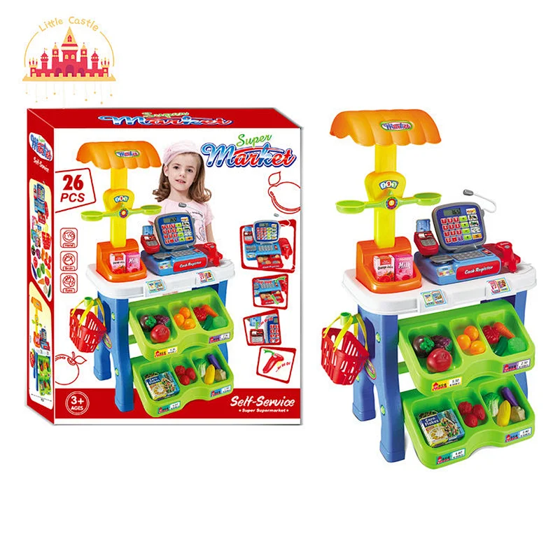 New Arrival Pretend Role Play Plastic Supermarket Set Toy For Kids SL10D651