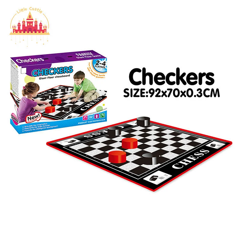 Hot Selling Floor Ludo Game Chess Board Foldable Flying Chess Mat For Kids SL11A100