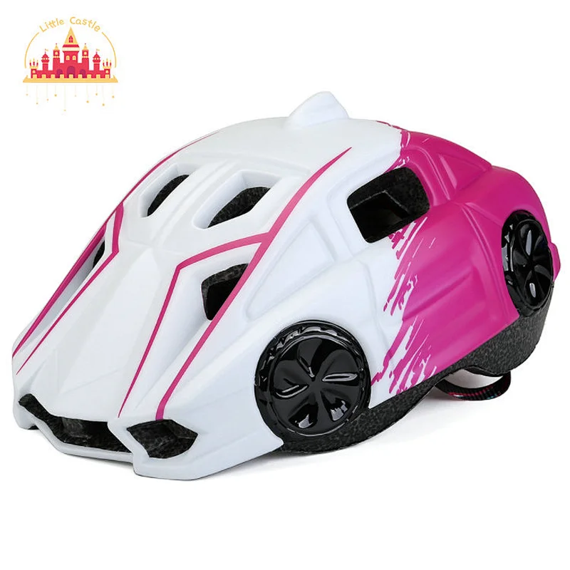 Hot Sale Kids Cartoon Car Helmet Bicycle Riding Skating Helmet with Light SL01D096