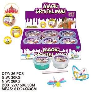 Wholesale Non-Toxic Handmade Toy 12 Colors Magic Crystal Mud For Kids SL01A172