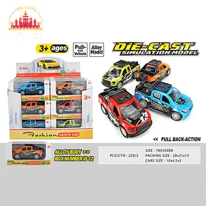 1:40 Dircast Simulation Models 12 Pcs Alloy Pull Back Car Toys For Kids SL04A643