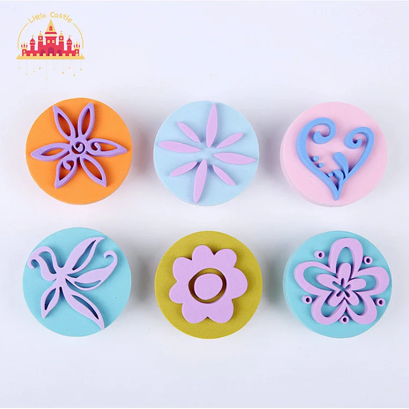 Art Craft Drawing Tools Colorful EVA Cartoon Ocean Life Stamp Set For Kids SL18A009