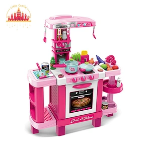 Funny Cooking Game Induction lighting Plastic Kitchen Table Toy For Kids SL10C374