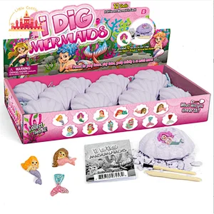 Wholesale Science Physics 12Pcs Mermaid Model Excavation Dig Kit For Kids SL17A066
