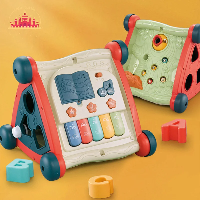 Hot Sale Educational Multifunctional Plastic Musical Push Walker For Kids SL07B015