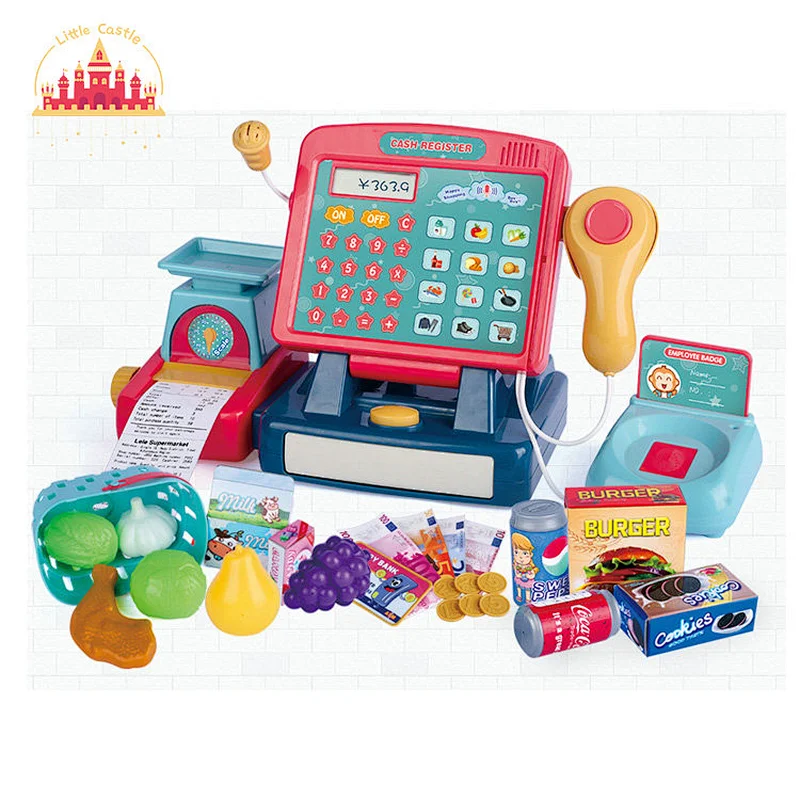 High Quality Supermarket Shopping Game Plastic Cash Register Toy For Kids SL10D344