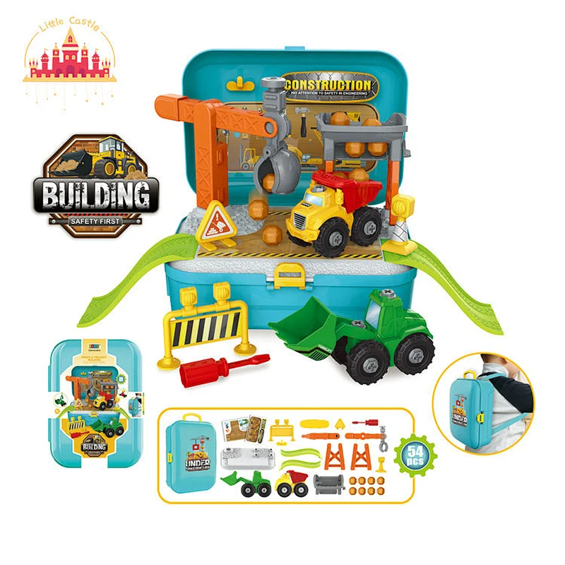 New Design Portable Suitcase Plastic 19 Pcs Interactive Tool Set Toy For Kids SL10G098