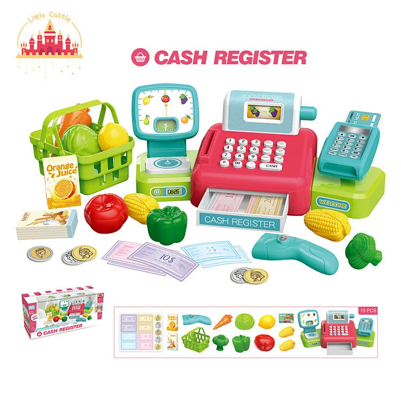 Wholesale Kids Educational Shopping Game Cash Register Set Toy With Sound SL10D499