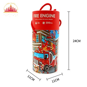 Customize Educational 200 Pcs City Fire Theme Cardboard Jigsaw Puzzle For Kids SL20B032
